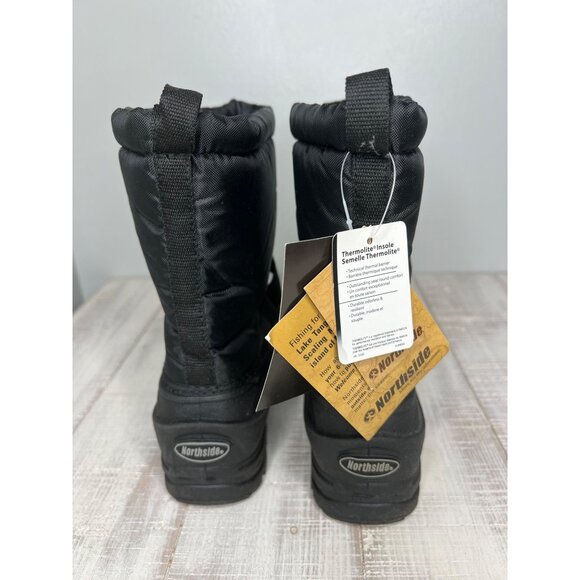 Northside Kids Black Insulated Winter Boots With Thermolite Insulation Size 1 - Picture 6 of 8
